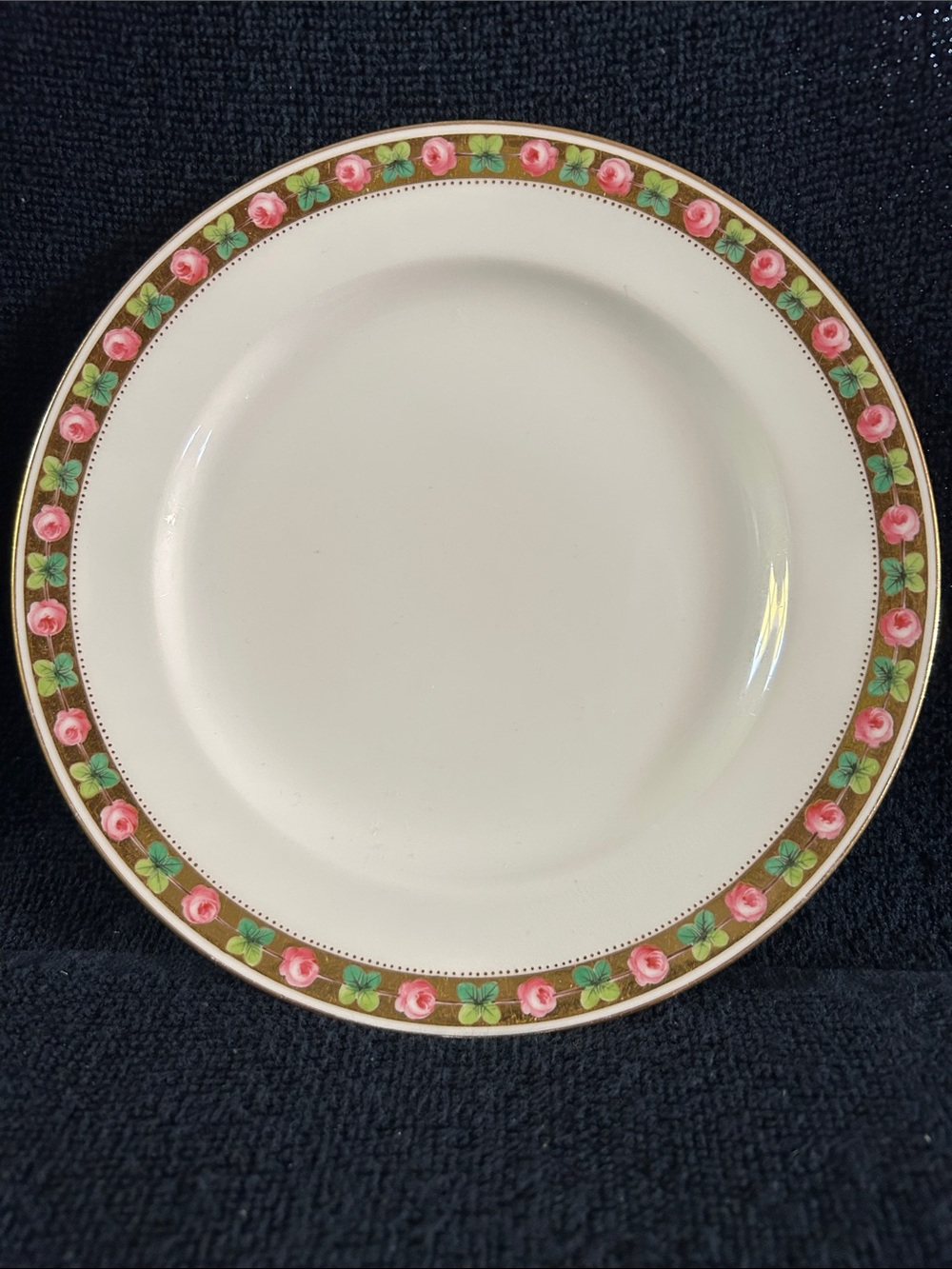 Minton for Tiffany & Co. Roses & 4 Leaf Clovers - Made in England